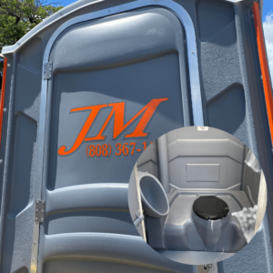 JM Portable Rentals on-site.